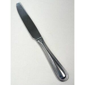 Wallace Stainless CONTINENTAL Bead Beaded Glossy 9.5" DINNER KNIFE Flatware